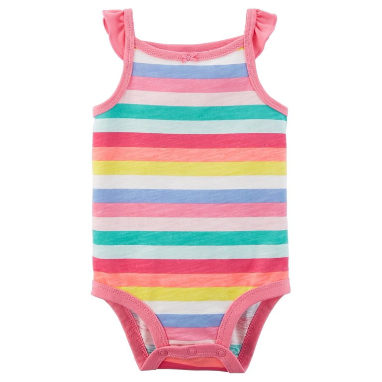 Carter's Baby Girls' Striped Collectible Bodysuit, 3 Months | Walmart (US)