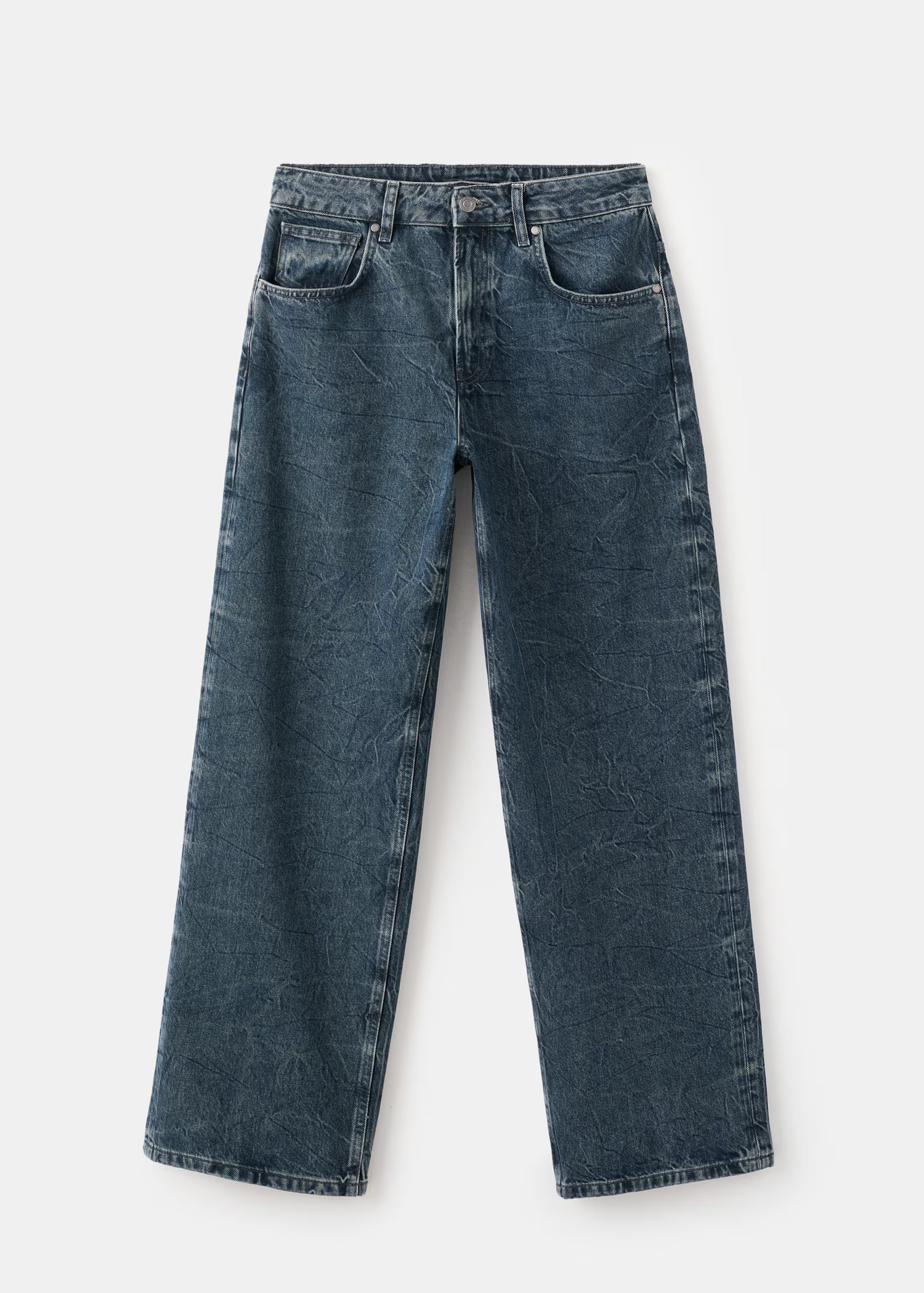 Mid-rise straight jeans | Mango EU