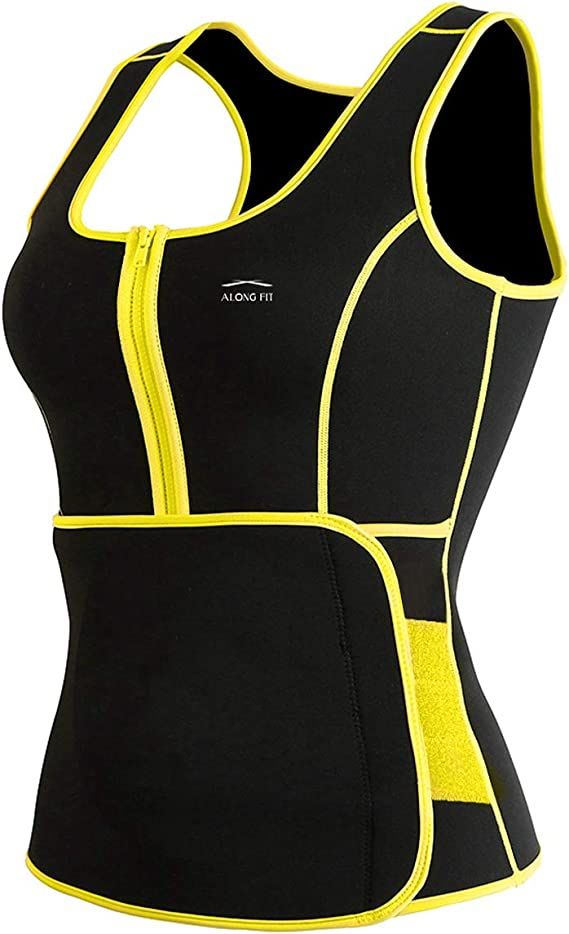 ALONG FIT Waist Trainer Vest for Women Plus Size Sweat Sauna Vest Neoprene Body Shaper | Amazon (US)