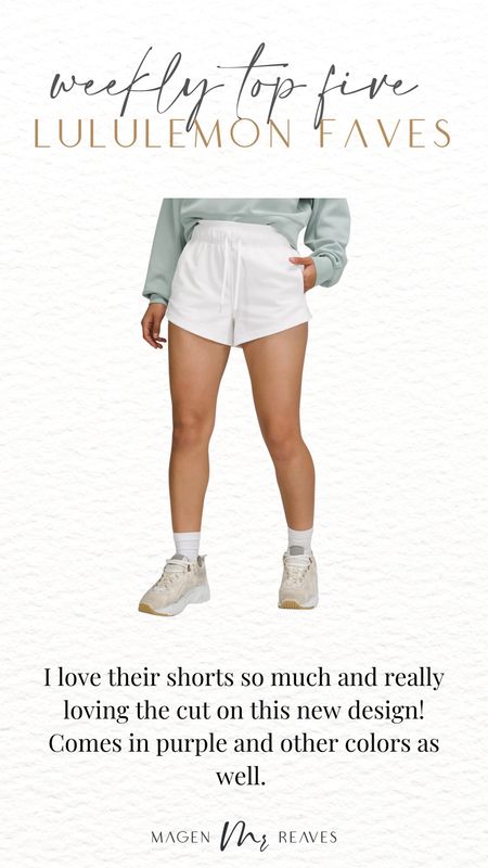 Weekly top 5 lululemon favorites - lululemon shorts - shorts for summer 

#LTKfit #LTKstyletip #LTKFind