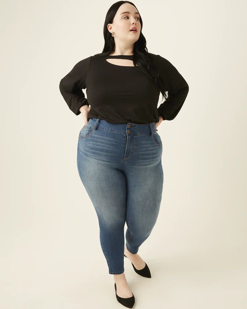 Nicolette Plus Size Stretch Skinny Jean | Dia&Co | Dia&Co
