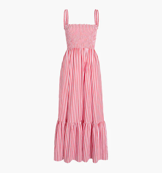 The Anjuli Nap Dress - Red Stripe | Hill House Home