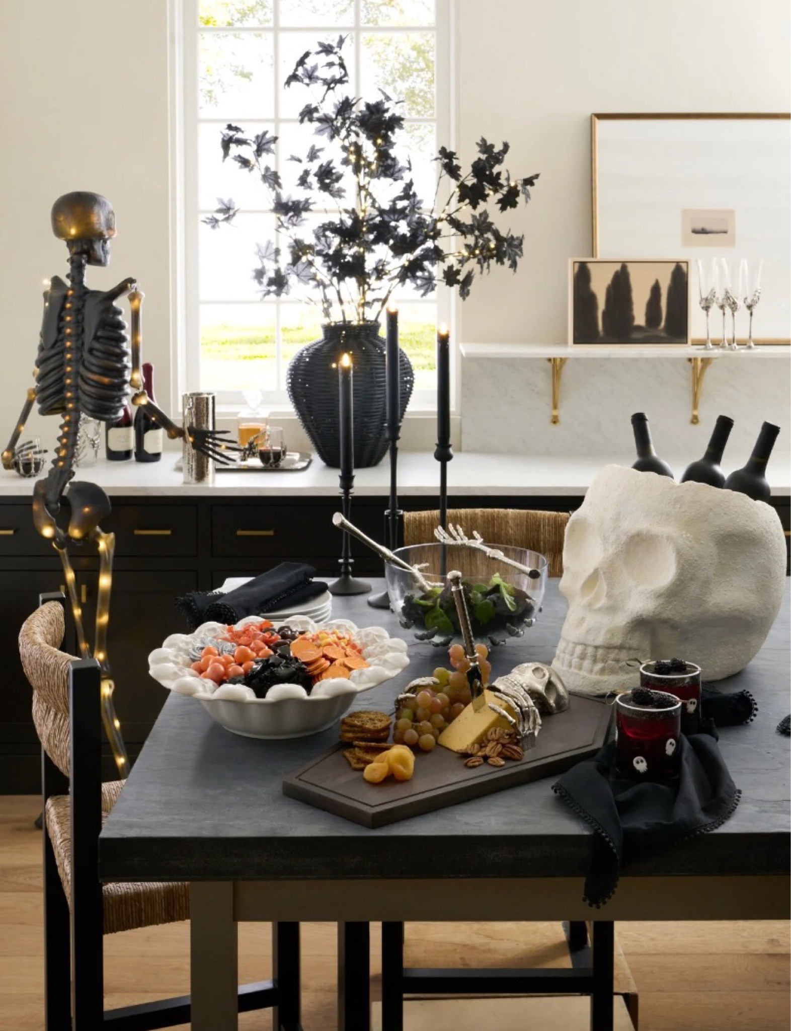 Throw the cutest Halloween party with these adorable finds from Pottery Barn! I love the light up skeleton and the giant skull bowl!
………….
halloween decor, fall decor, halloween party, halloween party decorations, halloween decorations, light up skeleton, skull cooler, skull decor, skeleton decor, pottery barn fall, pottery barn halloween, taper candles, black candles, black candlesticks, skeleton bowl, ghost bowl, skull glasses, skull cups, halloween cups, halloween glasses, skeleton tongs, fall branches, halloween doormat, halloween charcuterie board, fall home decor, halloween home decor, fall decorations 

#LTKhome #LTKHalloween #LTKparties