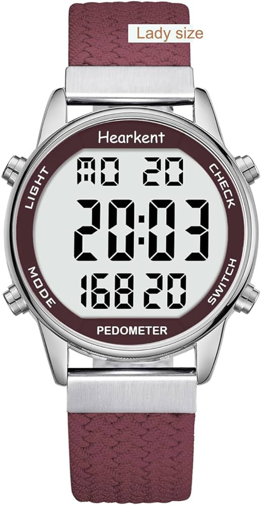 Women Pedometer Watch-Step Tracker Watch with Calories Counter-Non Bluetooth Pedometer Watches-LC... | Amazon (US)