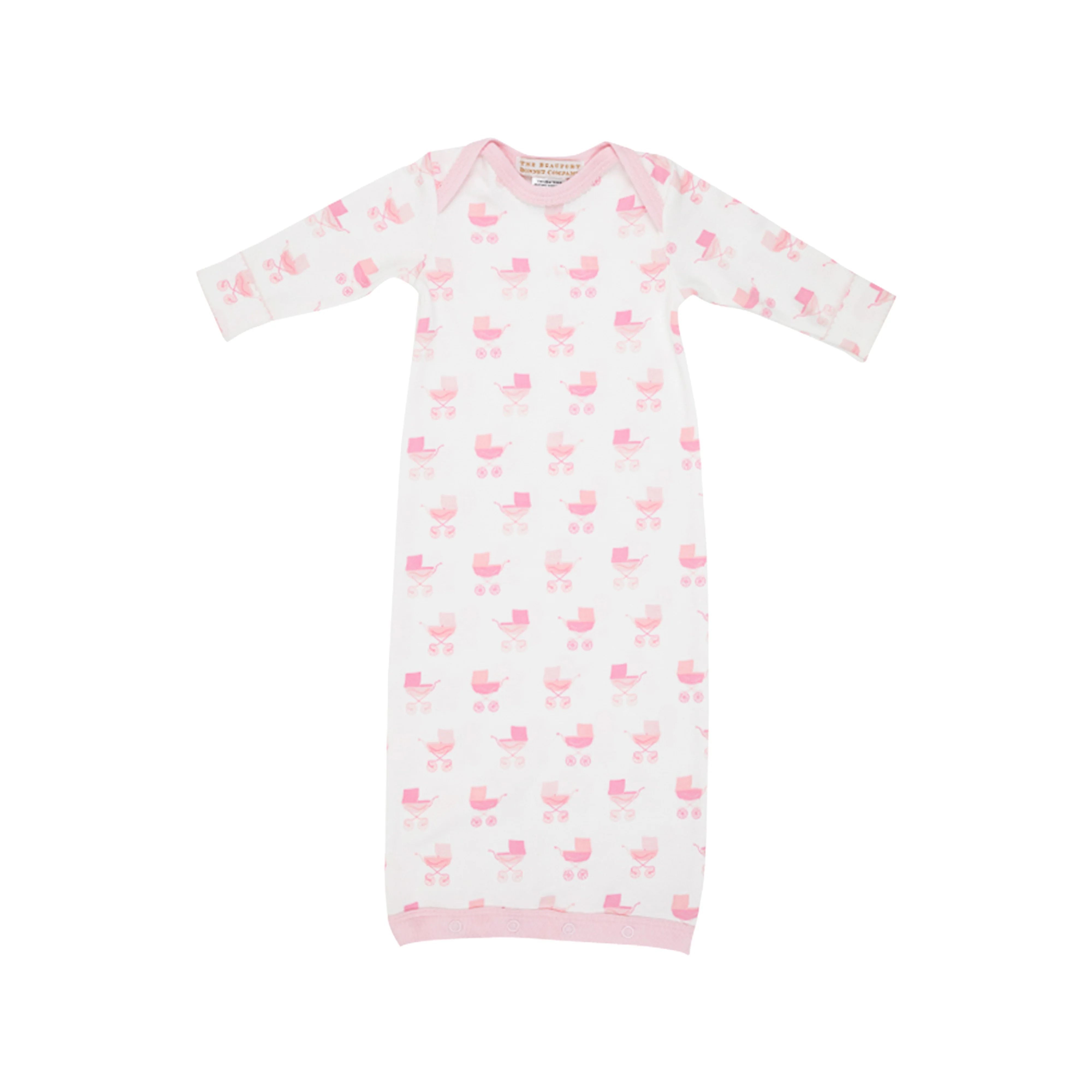 Sadler Sack Gown - Pram Parade (Girl) with Palm Beach Pink | The Beaufort Bonnet Company