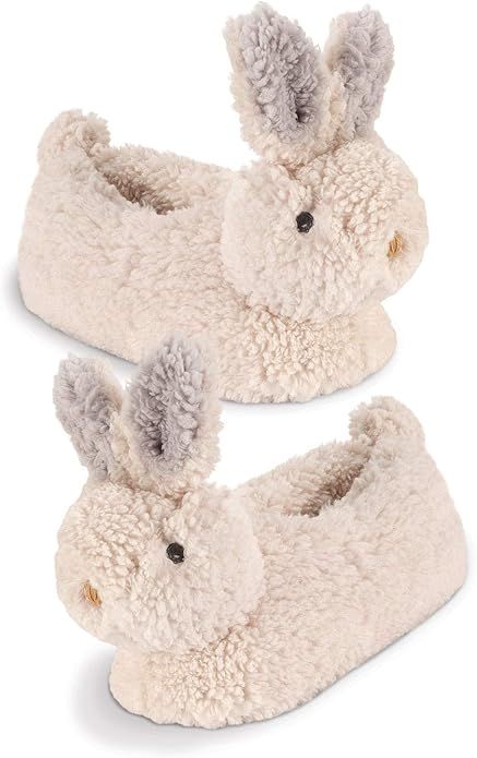 PajamaGram Adult Cozy Animal Slippers - Cuddly Cute Slippers, Bunny or Puppy Styles | Amazon (US)