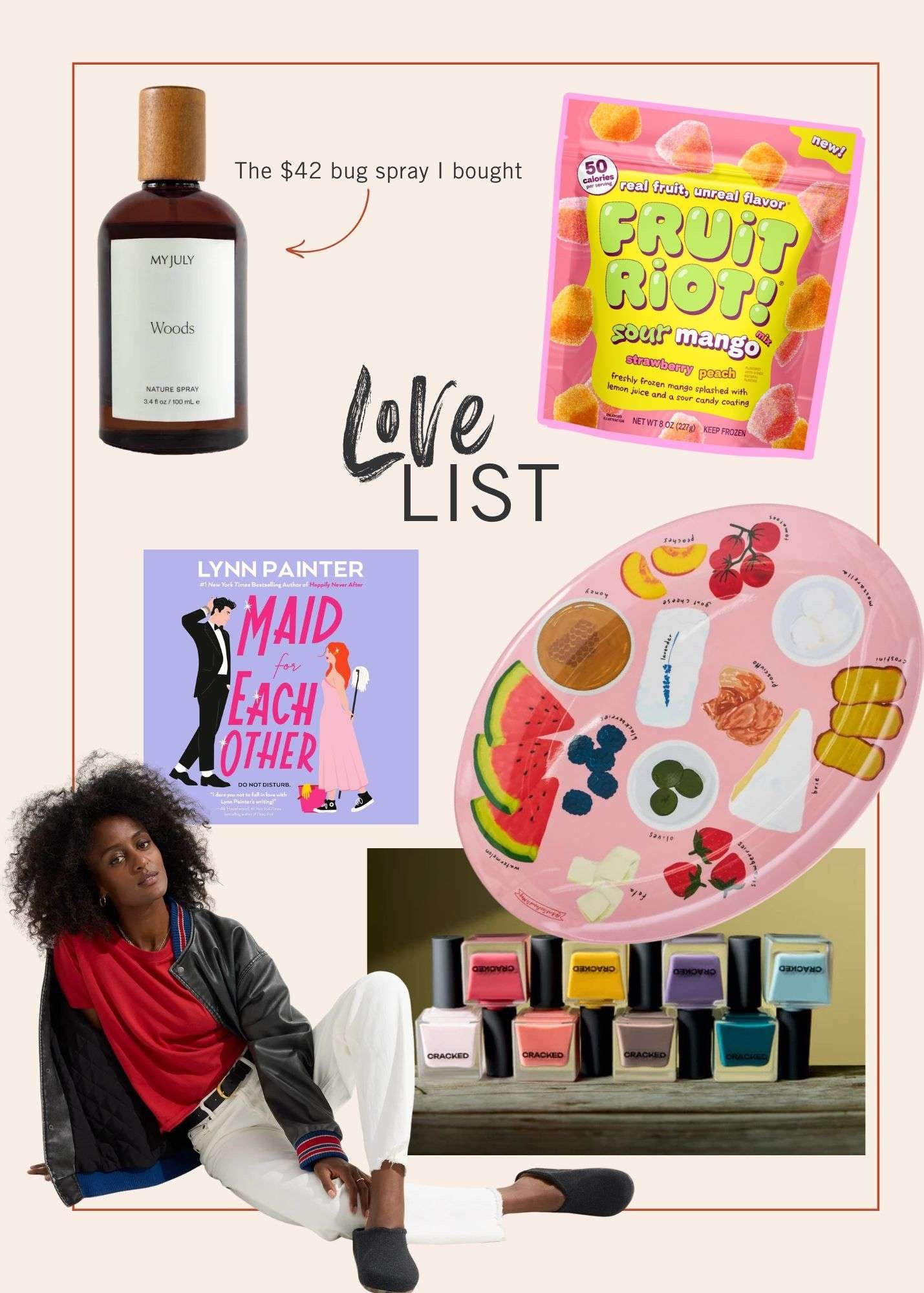 This weeks faves, including a cute snack plate!!