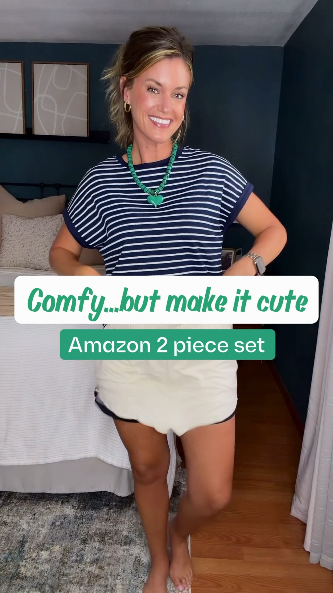 How darling is this new two piece set from Amazon?! 
Wearing medium 

#LTKmomlife #LTKSeasonal #LTKActive