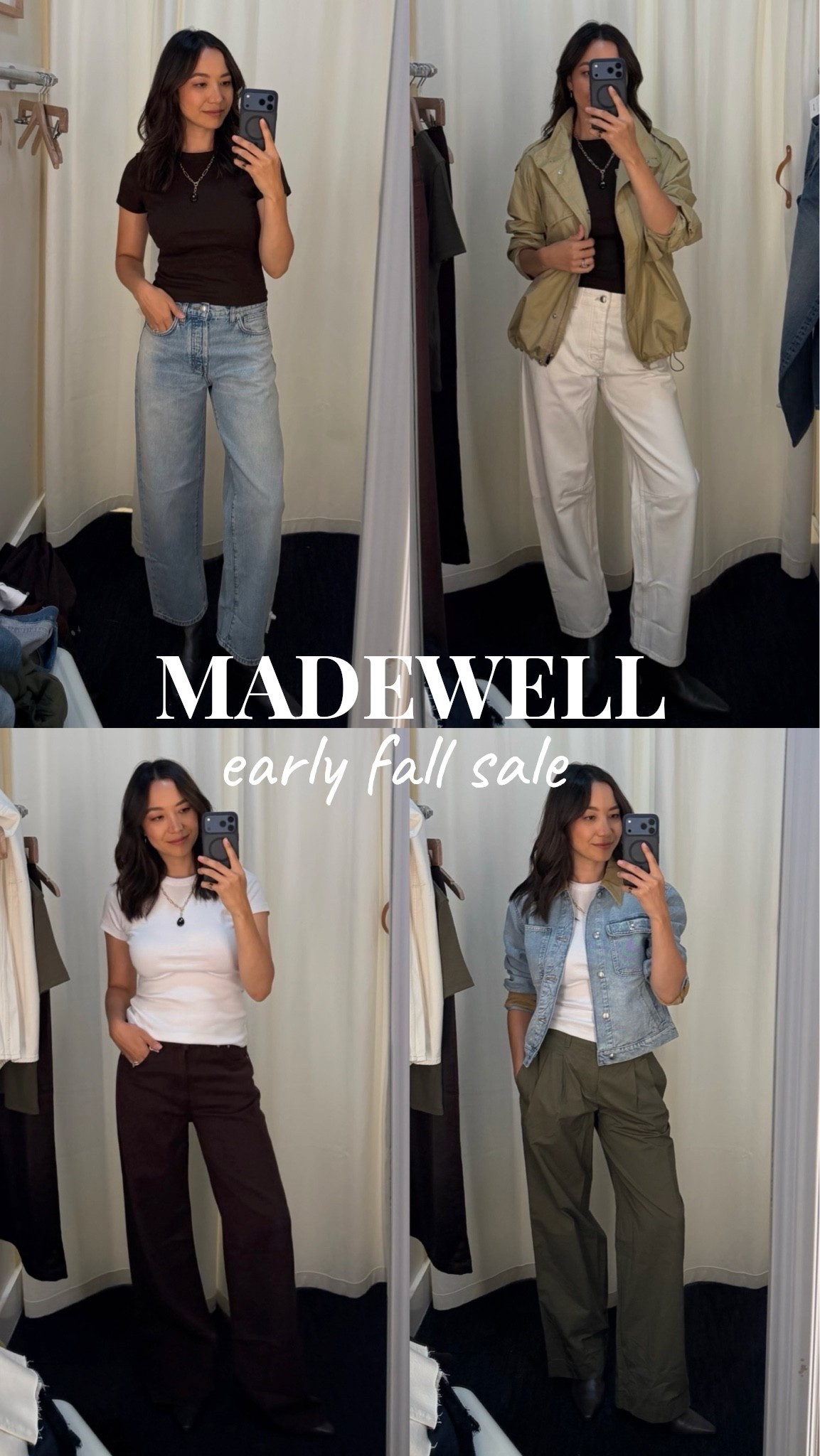 Madewell early fall sale selects - 20% off sitewide with code LTK20, sale ends 8/17

Elevated style / early fall outfit / style over 30 / barrel jeans / darted barrel / ultimate wide leg airy denim / denim jacket / field jacket

#LTKxMadewell #LTKSaleAlert #LTKSeasonal