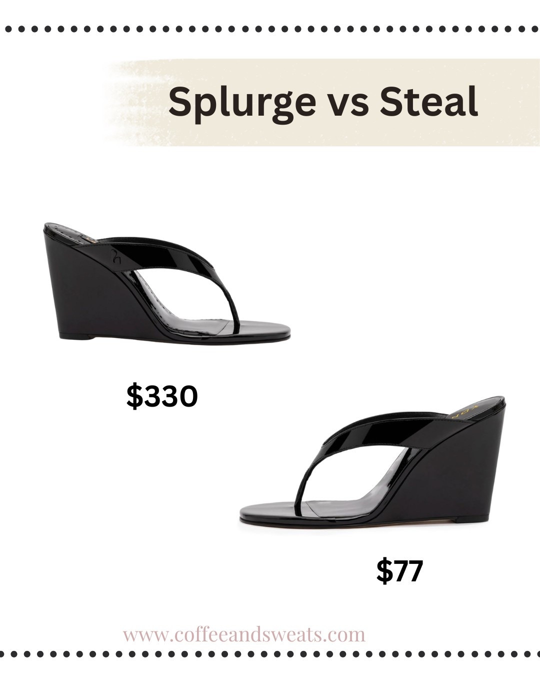 Yes we have another amazing splurge vs steal for you! The Gaia Wedge Sandal is hot this season -
But the dupe is hotter! 🔥 #wedges #sandals #gaia #dupes #thongwedge #flipflopwedge 

#LTKFindsUnder100 #LTKShoeCrush #LTKSeasonal