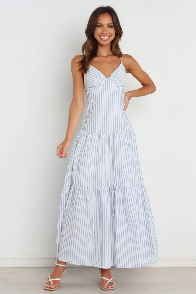 Marigold Dress - Blue Stripe | Petal & Pup (US)
