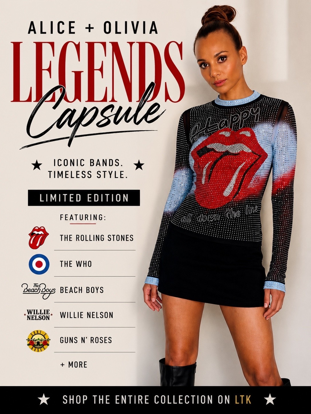 Rock-inspired style is having a moment. 🤘❤️ Loving the new @Alice + Olivia Legends Capsule featuring iconic band graphics, statement embellishments, and standout pieces you’ll wear season after season. Shop my favorite picks from the collection through my LTK.

#LTKStyle #AliceAndOlivia #RockChic #StatementStyle #DesignerFashion #LTKFashion #FallStyle #StyleInspo #FashionFinds #TrendingNow #legendary

#LTKootd #LTKgrwm #LTKOver40