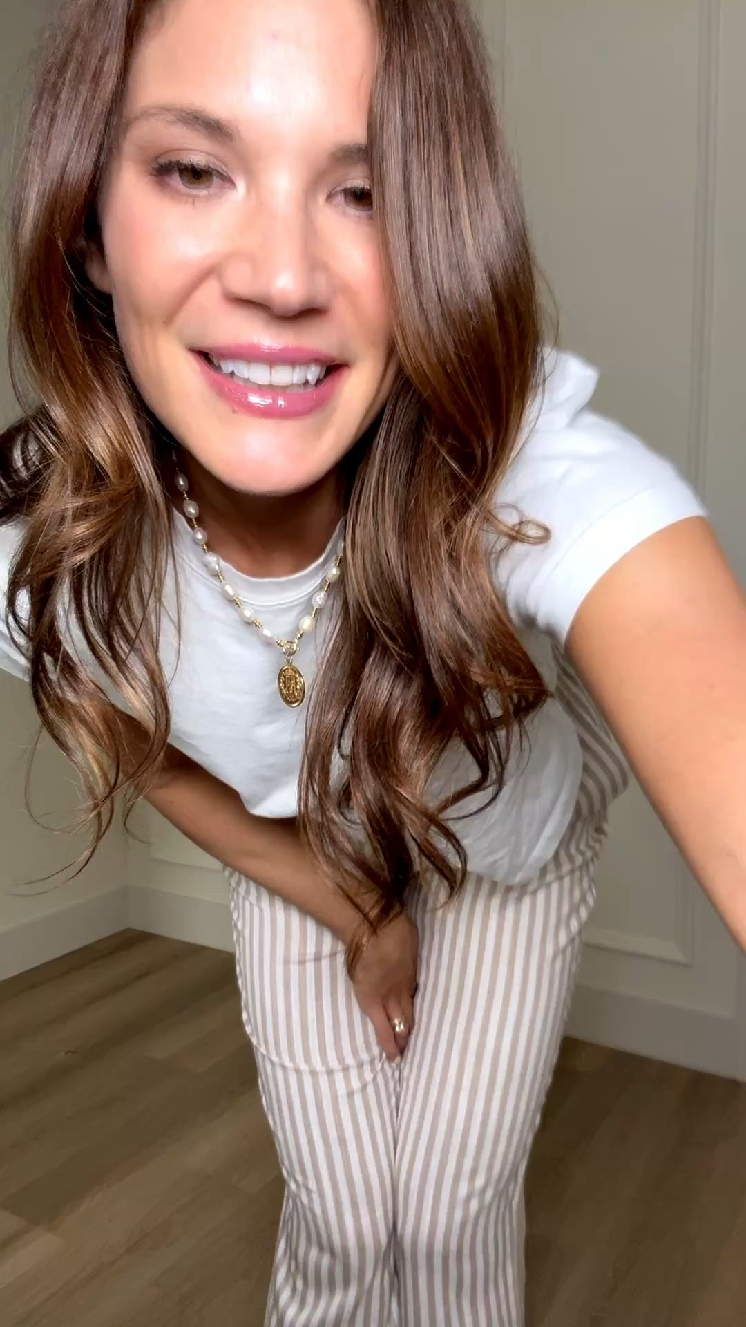 These striped pants are so good, high rise with a stretchy waistband that makes them really comfortable. They have a 36 inch inseam so they hit past the ankles, and the fit is more of a straight leg than a wide leg which I love.

Pants - size L, longest length, runs TTS

Tall girl outfits, Striped pants women, 36 inseam pants, Amazon tall girl clothing, High rise pants, Straight leg pants, 6 foot style, Casual everyday outfits, Comfortable pants, Spring outfit ideas, Long length pants, Stang and Co

#LTKootd #LTKSeasonal #LTKTall