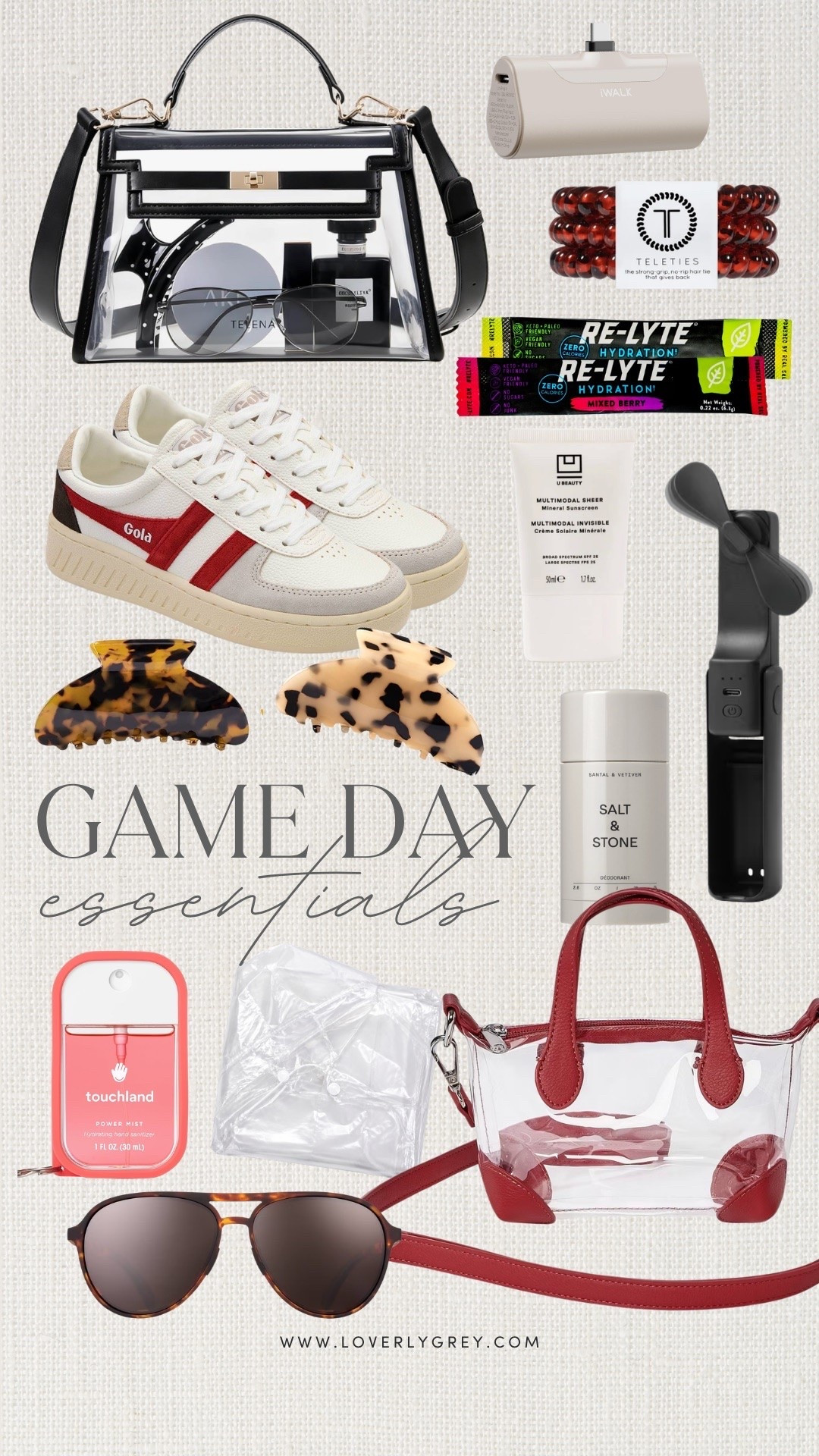 How good are these gameday finds! I love to be able to remain hydrated and cool when those hot game days come around! 

Loverly grey, game day essentials, clear stadium bag, target gameday finds, handheld portable fan, claw clip, sec football game essentials

#LTKSeasonal