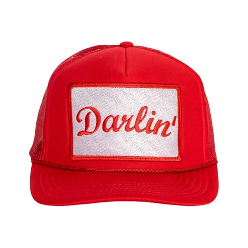 Friday Feelin' Trucker Hat Women Men Baseball Caps Baseball Hats Womens USA Trucker Hats Fitted Hiking Trucker Hat - One Size Red | Amazon (US)