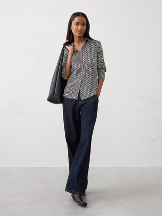 Silky Classic Shirt | Banana Republic Factory