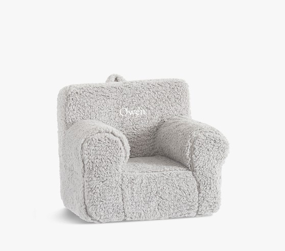 Anywhere Chair®, Gray Cozy Sherpa | Pottery Barn Kids