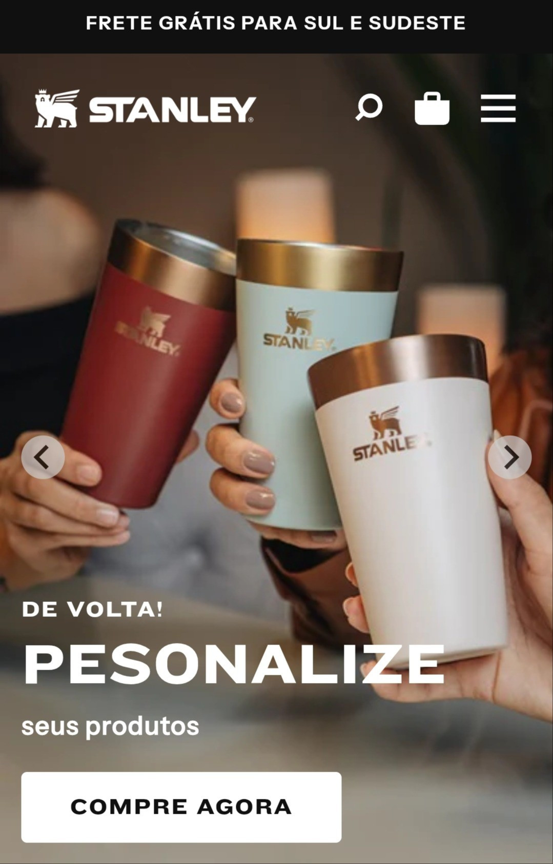 Personalize o seu copo Stanley totalmente grátis, mais é  somente hoje. Use o cupom MENTIRA!  Aproveite as ofertas.

#LTKbrasil #LTKpromo #LTKguiadepresente
