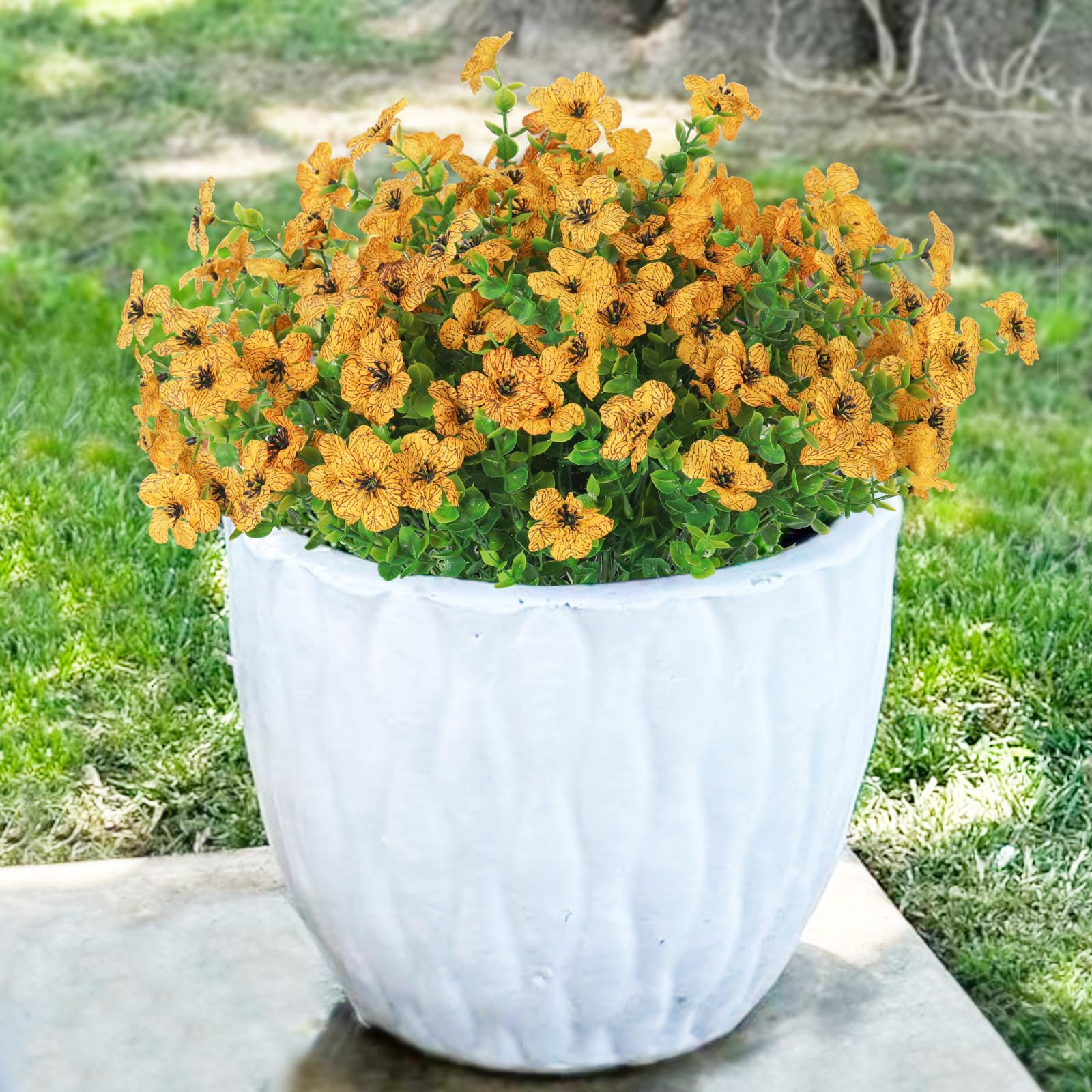 Faux Outside Greenery Boxwood, Artificial Daisy Flowers Plants for Spring Home Outdoor Decoration... | Amazon (CA)