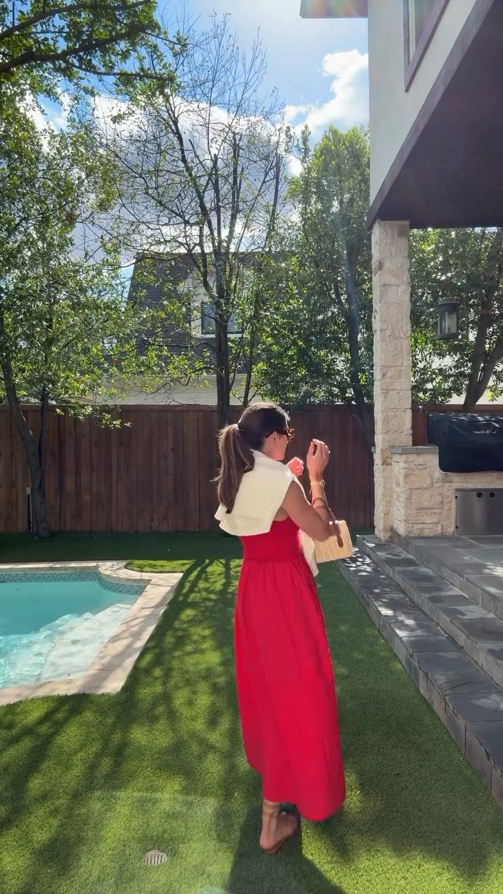 The look for dinner at our favorite Friday spot 🍅🦐🌹🍒❤️‍🔥 

Comment SHOP for outfit details 

#outfitinspo #outfitideas #summerstyle #summerdress #whattowear #grwm