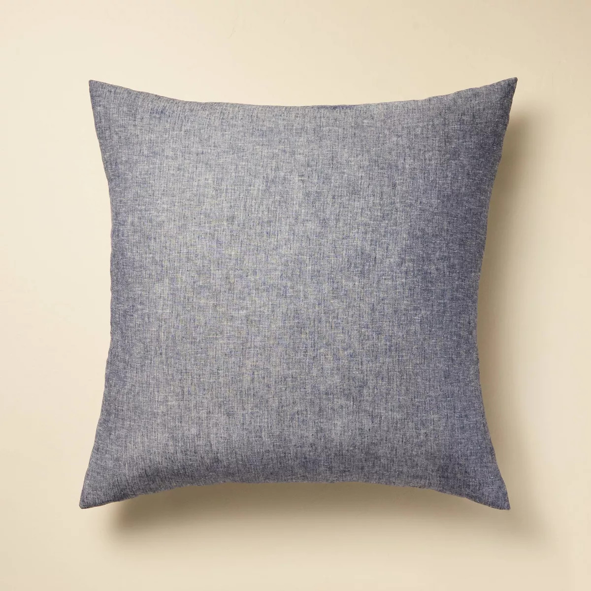26"x26" Linen Blend Decorative Euro Throw Pillow Blue - Hearth & Hand™ with Magnolia | Target