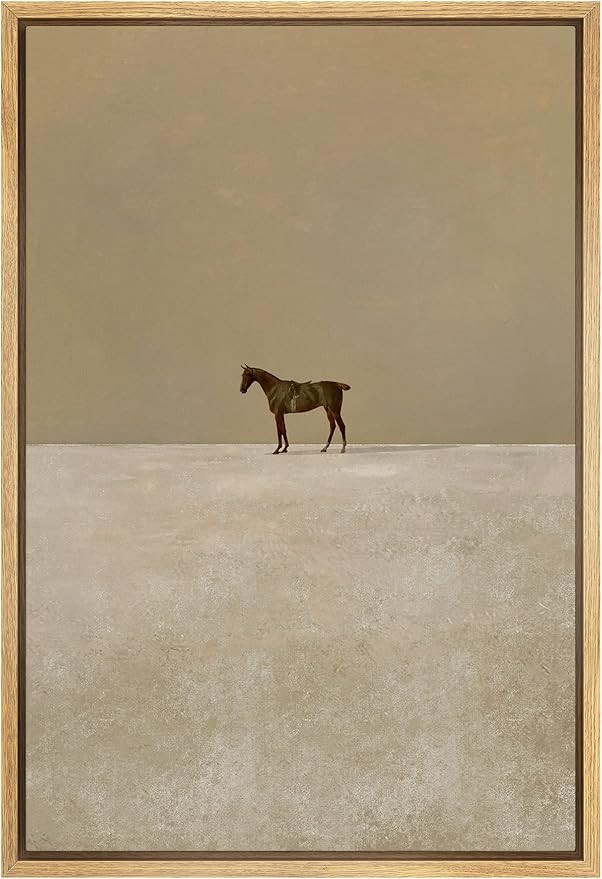 IDEA4WALL Framed Canvas Print Wall Art Girls Bedroom Decor Trendy Horse Portrait Posters Animals ... | Amazon (US)