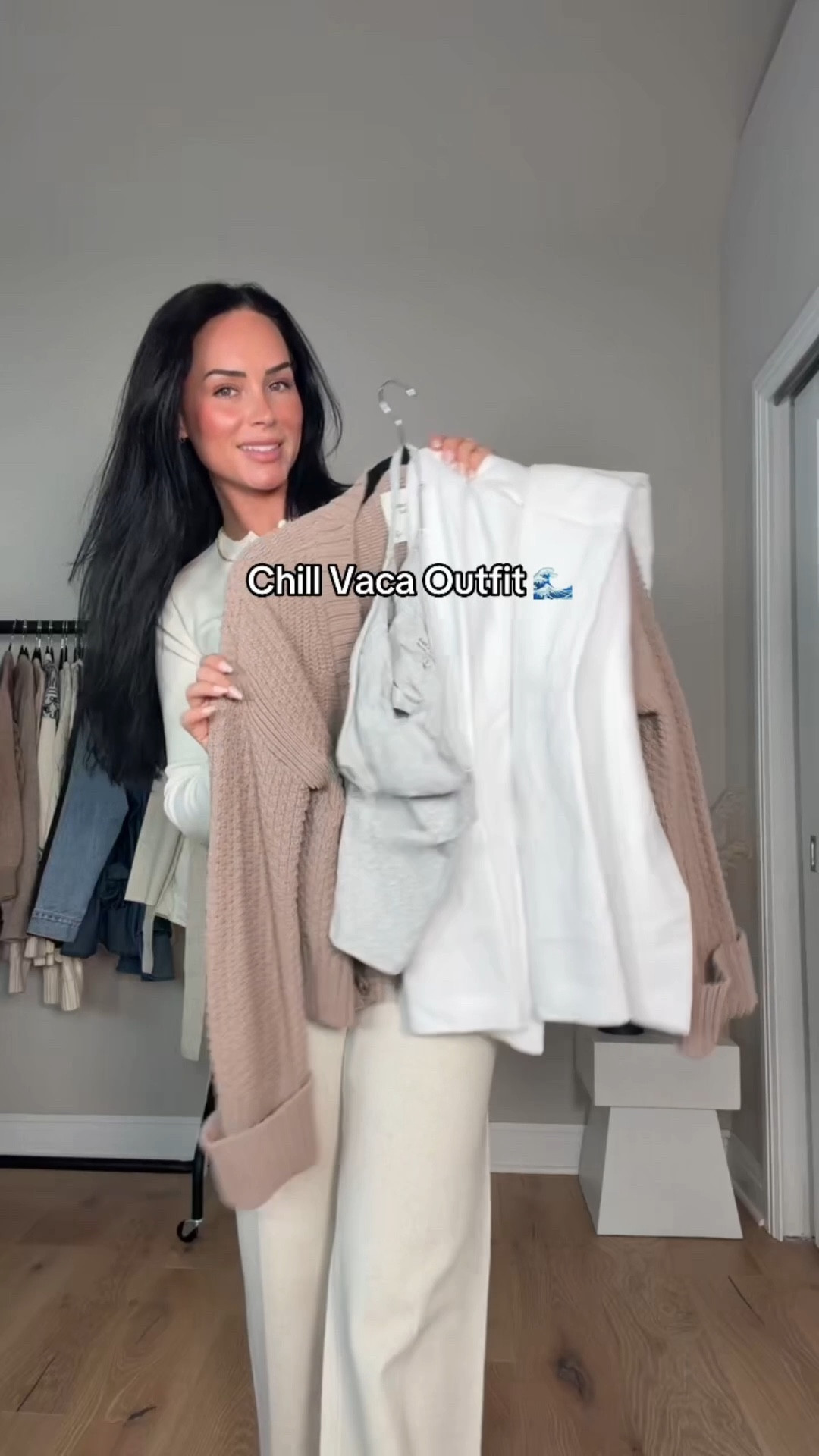 Vacation outfit inspo for your next trip ✈️ 
I will have this look on my LTK in the “outfit inspo” section! 

Styling breathable linen pants with a tank + cardigan for a relaxed but polished fit.
Also showed another option with a denim button-up instead of the cardigan to switch up the vibe. Add sandals, a summer bag, and sunnies and you’re good to go 🤍

My sizing 5’7, 145lbs, 32dd
I’m wearing size smalls 

#LTKgrwm #LTKootd #LTKTravel