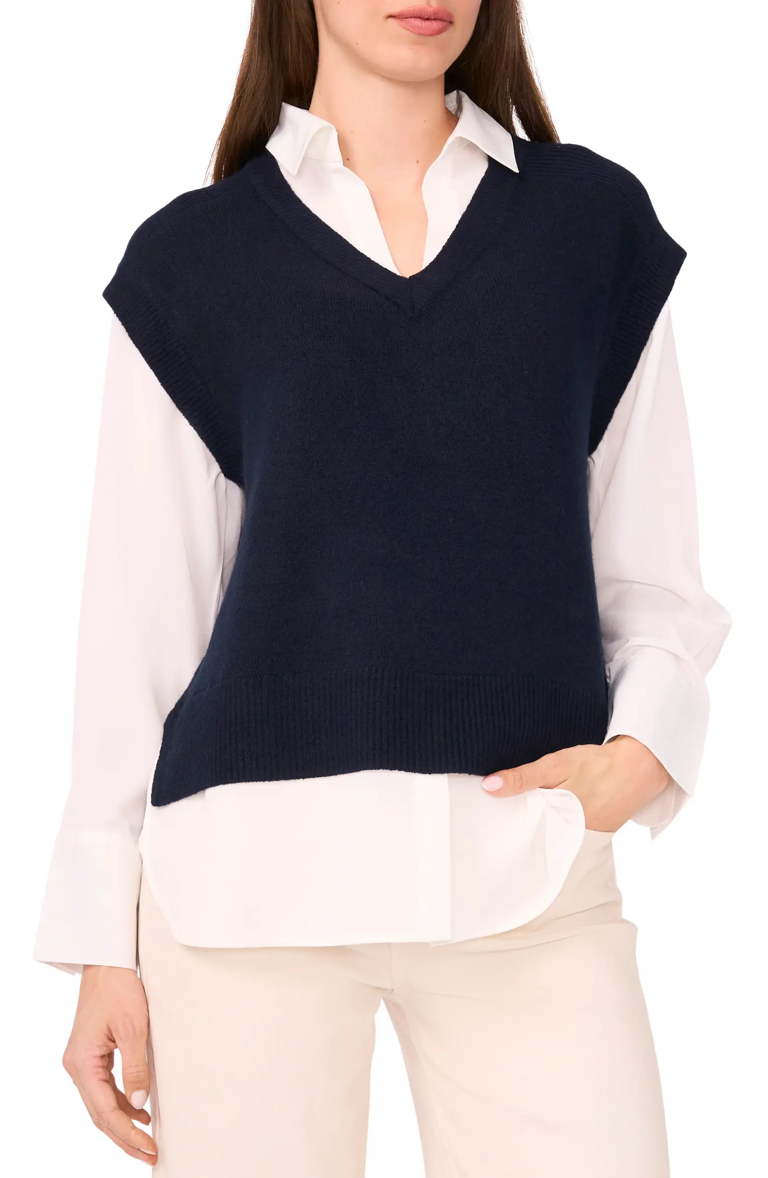 Layered Look Sweater Vest | Nordstrom