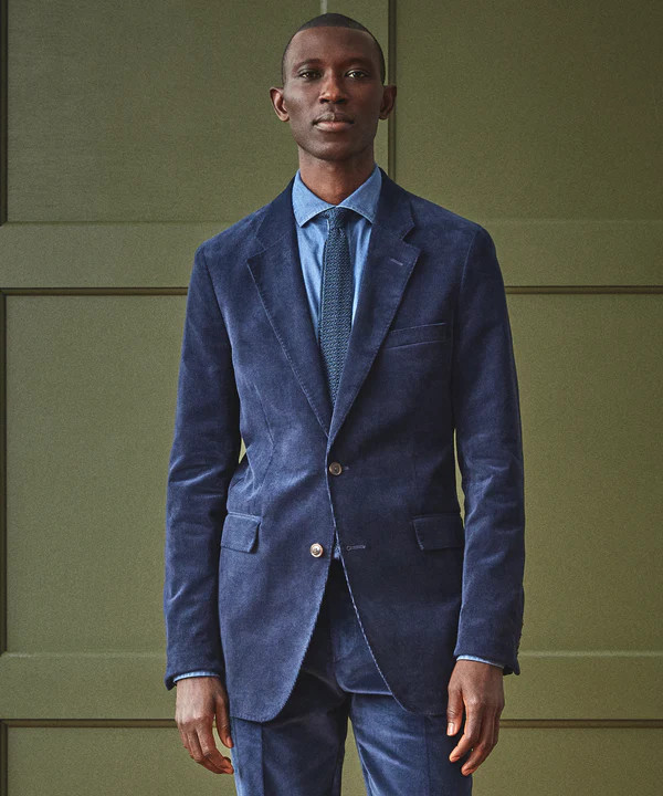 Italian Navy Fine Corduroy Sutton Suit Jacket | Todd Snyder