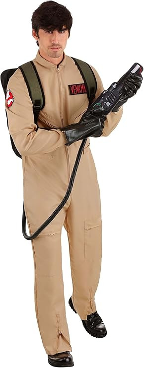 Adult Ghostbusters Halloween Costume, Deluxe Ghostbusters Jumpsuit for Men, Ghostbusters Proton P... | Amazon (US)