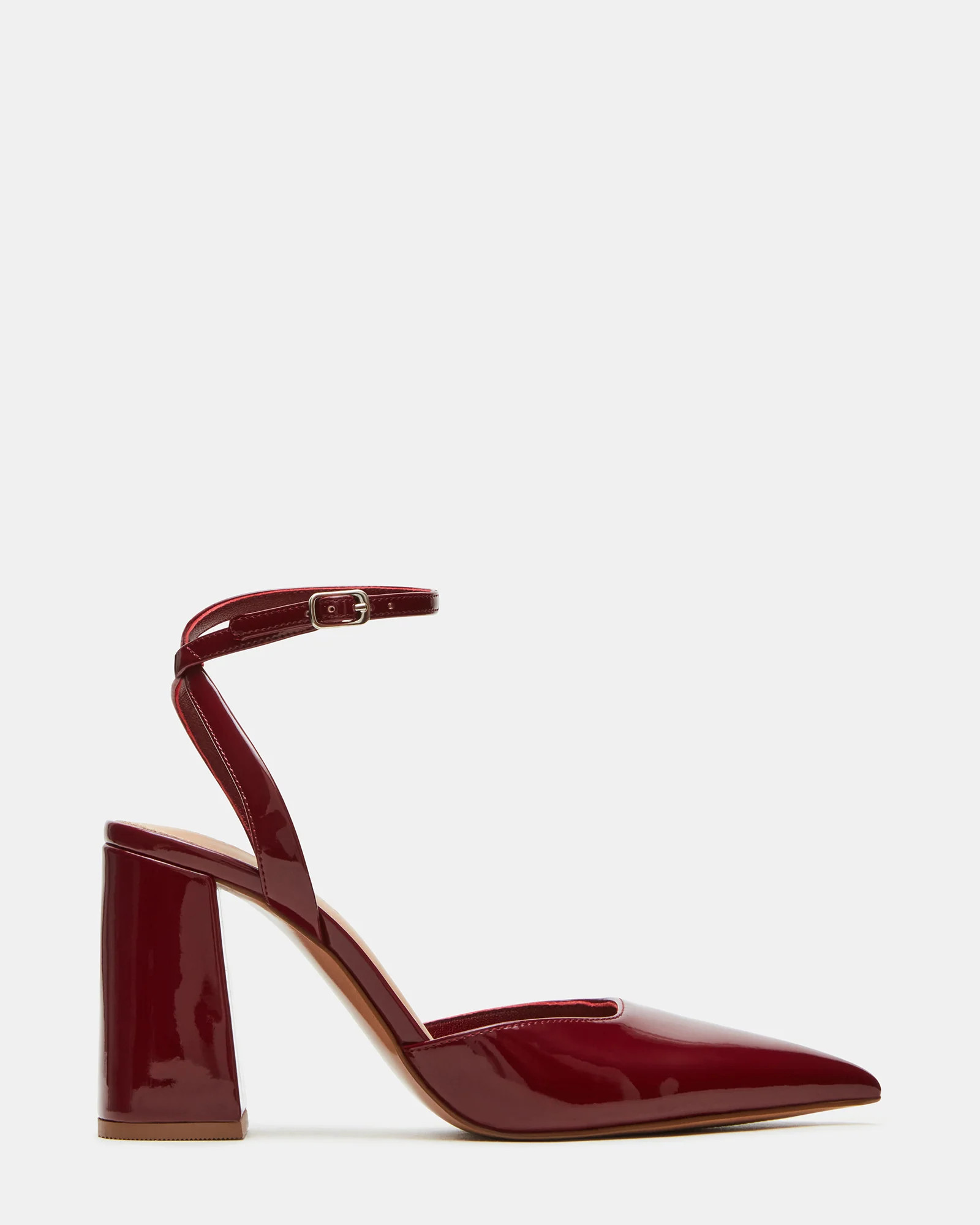 MATTEA Wine Patent Women's Pointed Toe Pump Heel | Steve Madden (US)