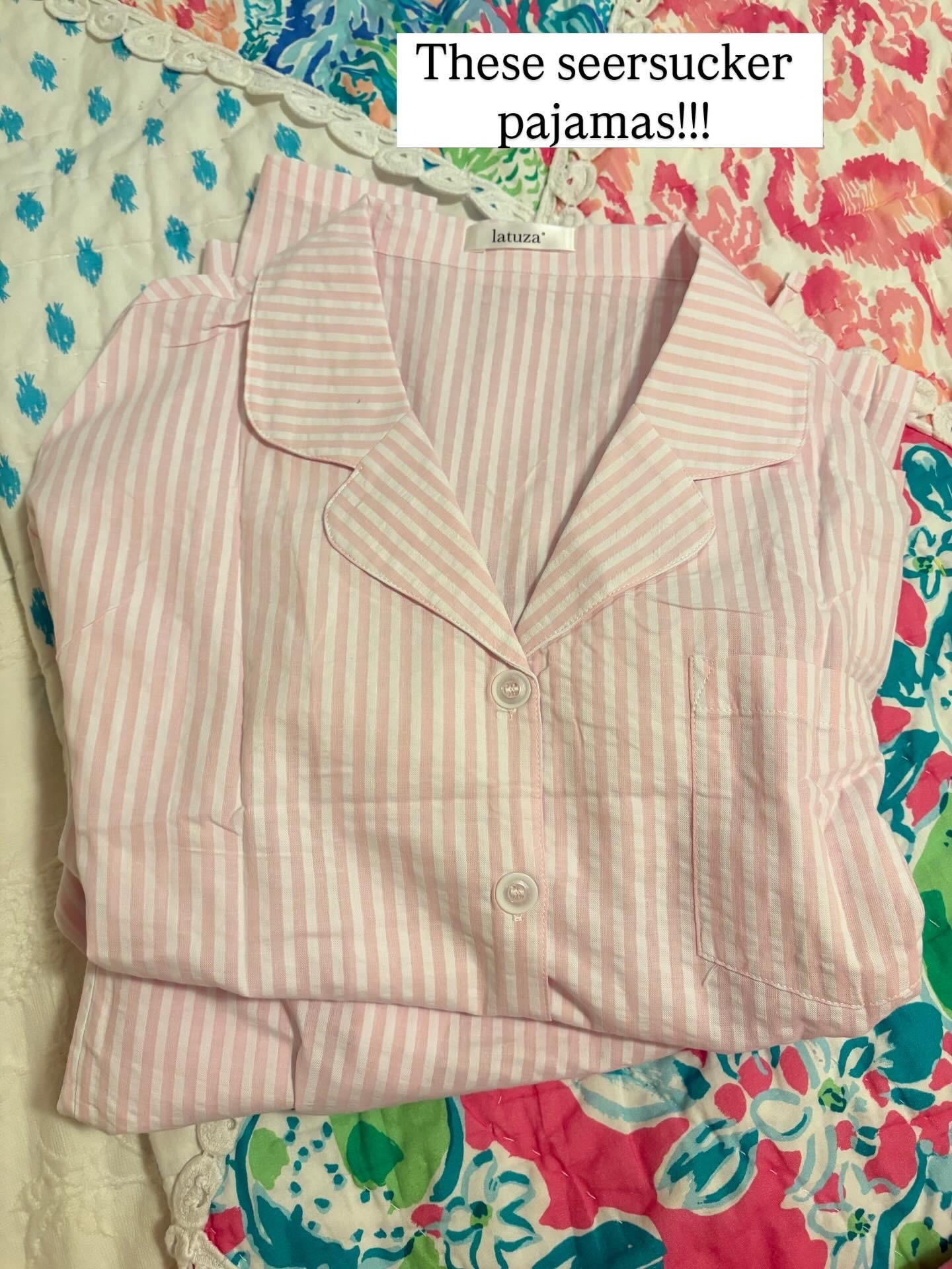 Some of my favorite Spring/Summer seersucker pajamas!

#LTKdayinmylife #LTKgrwm #LTKselfcare