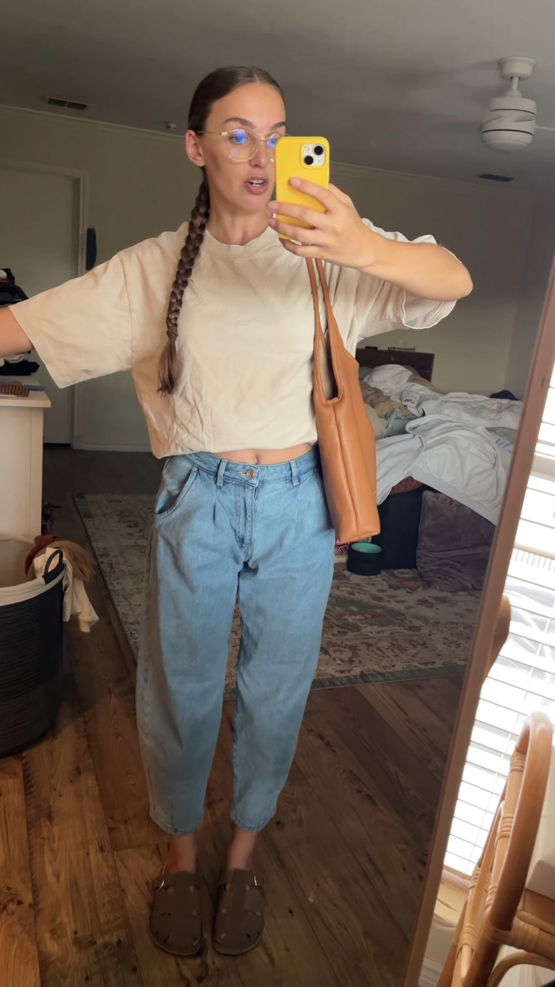 Dad fit 😆 loveee these oversized acid wash tees! Also MY NEW BAG 😍 and the cushionaire fisherman clogs?! All so good. 

#oversizedtee #tshirts #casualoutfit #casualstyle #momoutfits #falloutfits #fallootd #hobobag #suedeclogs #clogs

Oversized tee shirts, fall outfit ideas, casual fall outfits inspo, faux leather hobo bag for fall, slouchy hobo bags

#LTKFindsUnder50 #LTKStyleTip #LTKSeasonal