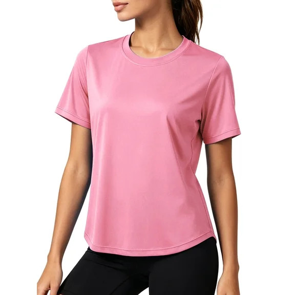 BALEAF Women's Short Sleeve Activewear T-Shirts Lightweight Quick Dry Workout Yoga Crewneck Tops ... | Walmart (US)