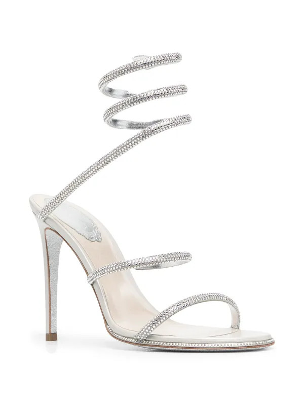 René Caovilla Cleo open-toe Sandals | Grey | FARFETCH | Farfetch Global