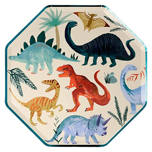 Meri Meri Dinosaur Kingdom Dinner Plates | Amazon (US)