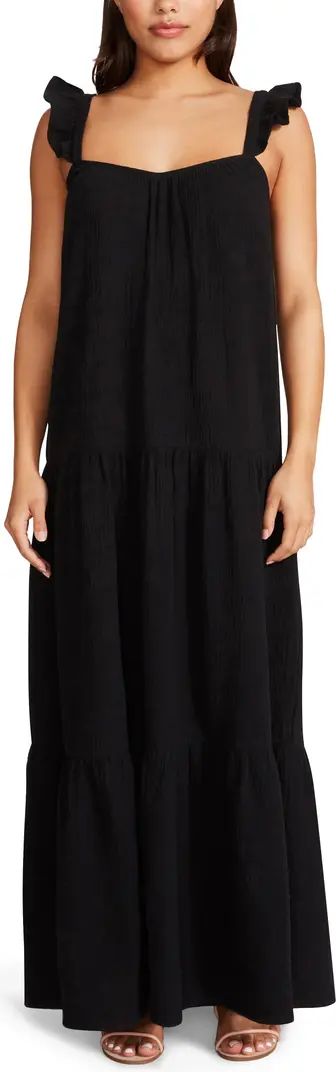 Ella Flutter Strap Cotton Maxi Dress | Nordstrom