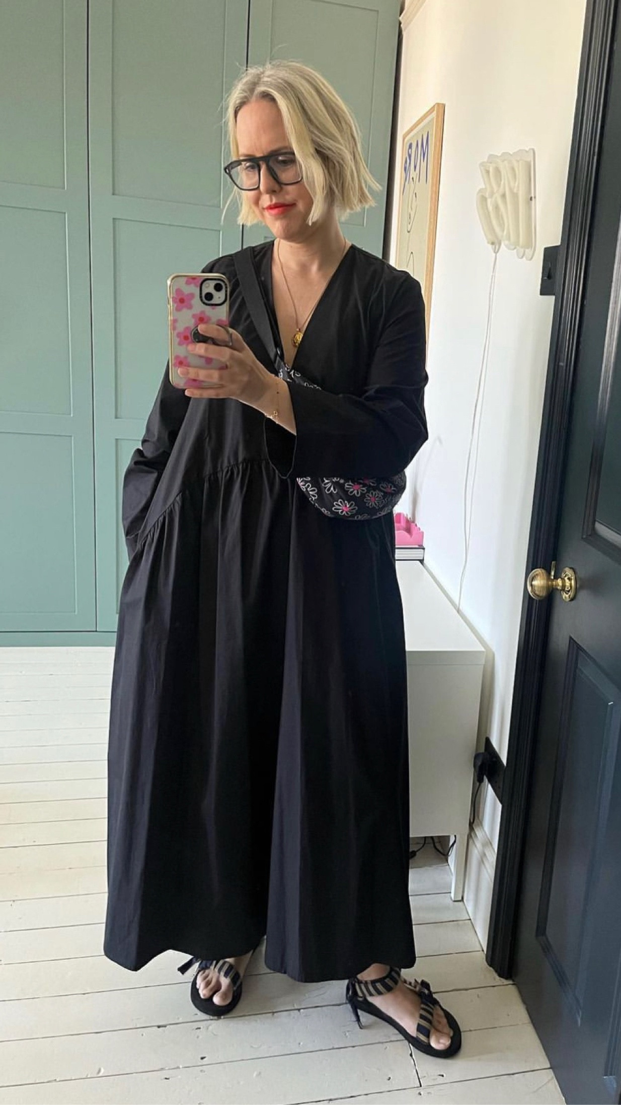 Black Short Sleeved Dress, UNIQLO, Lipstick Bobbi Brown, Fisher Man Cage Sandal, John Lewis, Mules, Sezane Paris, Gold Necklace, Missoma 

#LTKSeasonal #LTKeurope #LTKstyletip