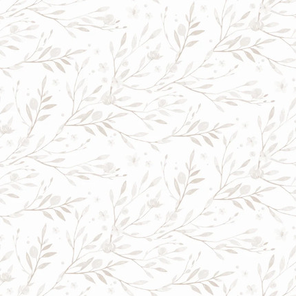 Minimal Floral Wallpaper. Linen Color Wallpaper. Peel and Stick Wallpaper. Removable. Multiple co...