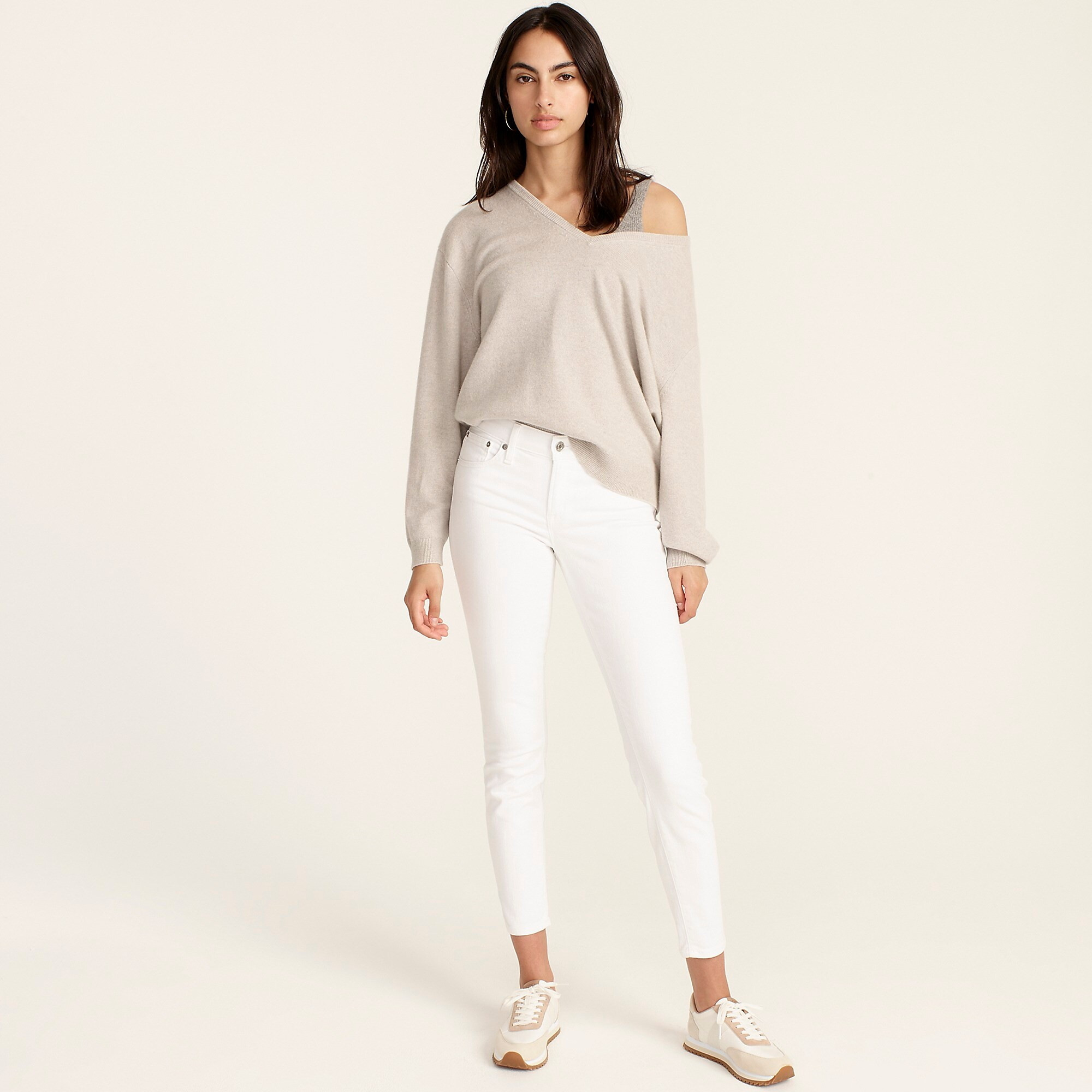 8" toothpick jean in white | J. Crew US