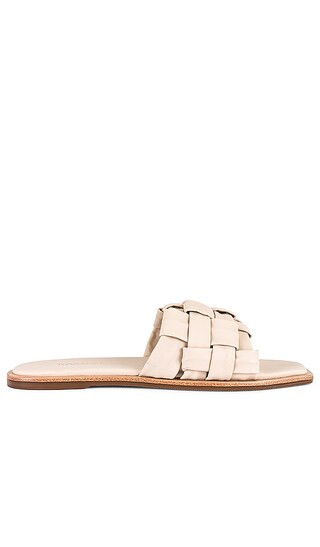 Kaanas Belinha Basketweave Allover Slide in Cream. - size 8 (also in 6) | Revolve Clothing (Global)