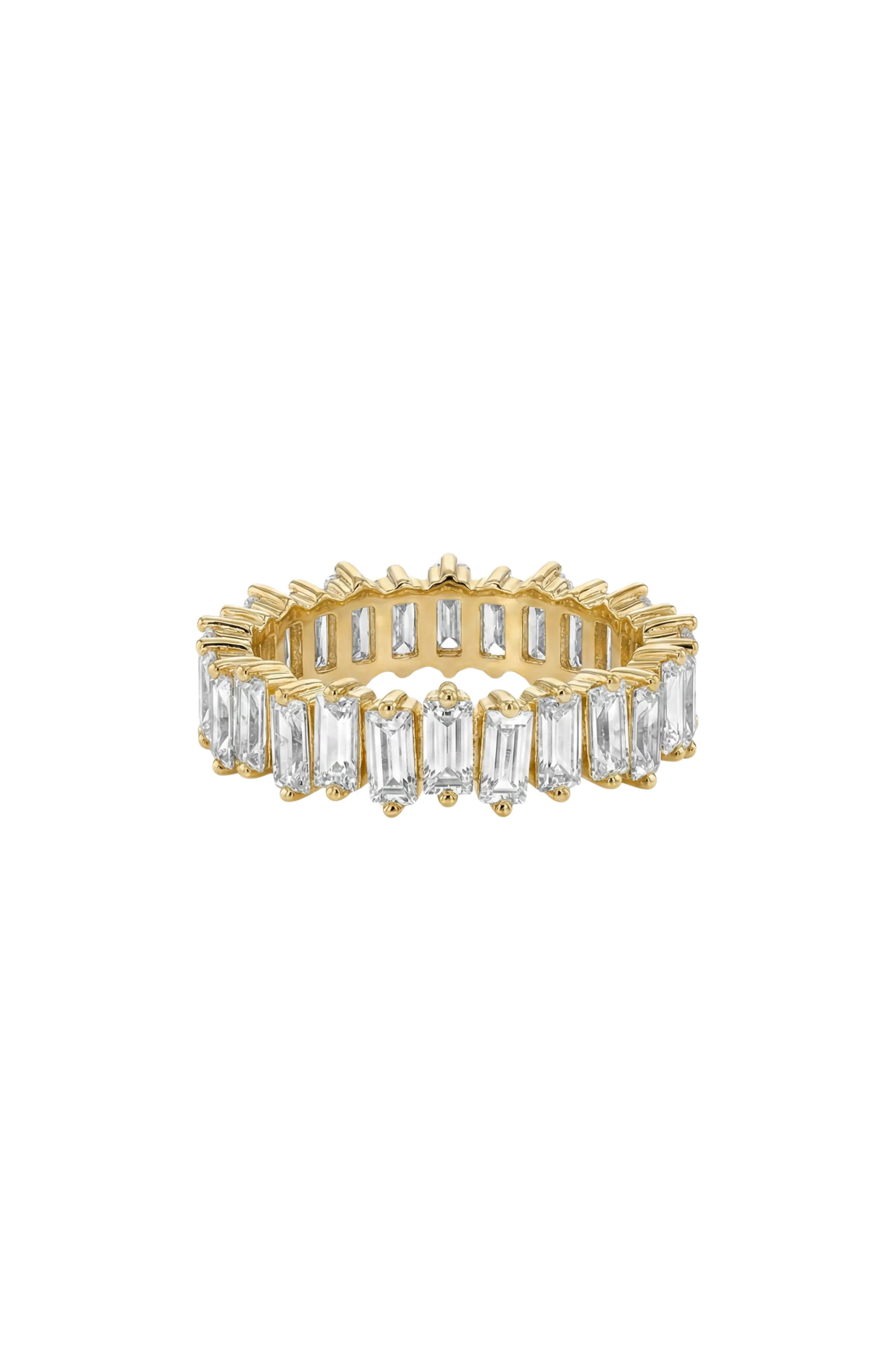 ARGENTO VIVO Cubic Zirconia Baguette Band Ring (Women) | Nordstrom | Nordstrom