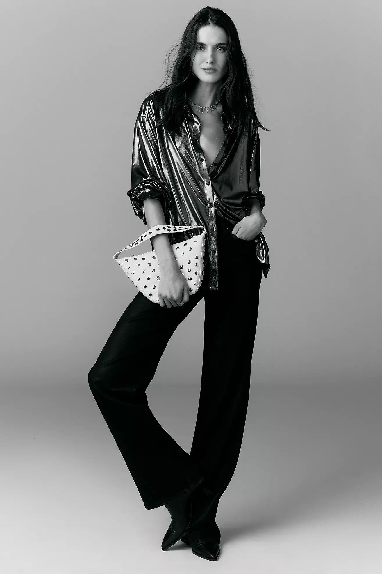 By Anthropologie Shine Buttondown Shirt | Anthropologie (US)