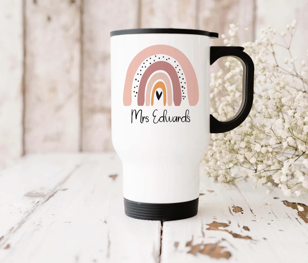 Personalised Teacher Travel Mug, Teacher Gift, Thankyou Teacher | Etsy (US)