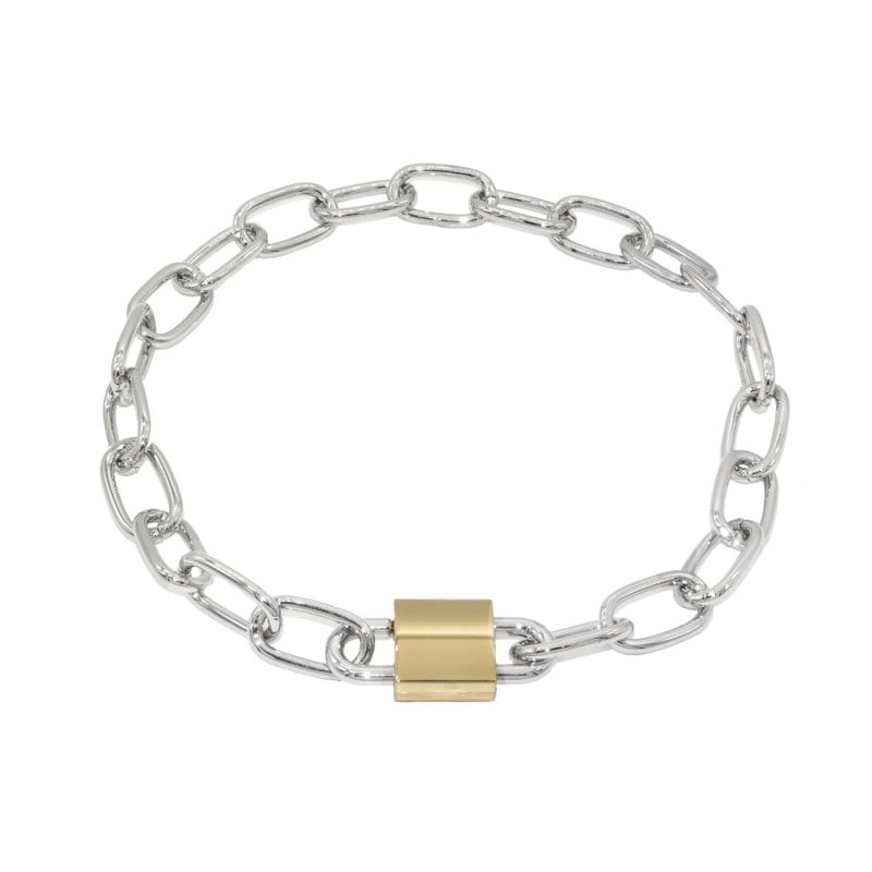 High Polish Lock Chain Choker | Wolf and Badger (Global excl. US)