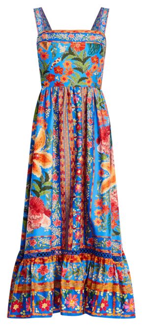 Stitched Garden Cotton Midi Dress | Bloomingdale's (US)