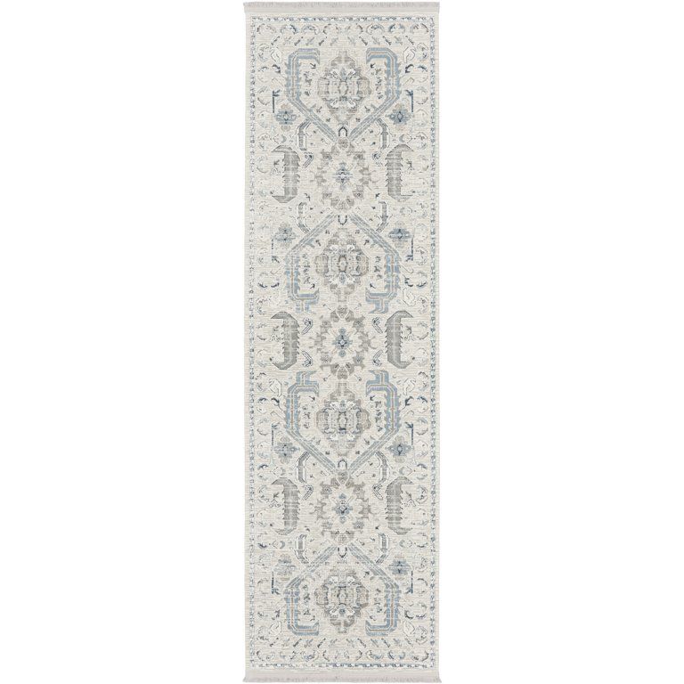 Nourison Lennox Transitional French Country Ivory/Grey 2'2" x 7'6" Area Rug, (8' x Runner) | Walmart (US)