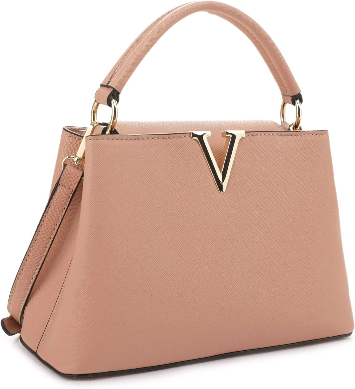 EVVE Women's Small Satchel Bag Classic Top Handle Purses Fashion Crossbody Handbags with Shoulder... | Amazon (US)