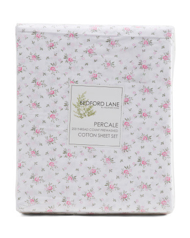 Cotton Floral Sheet Set | TJ Maxx