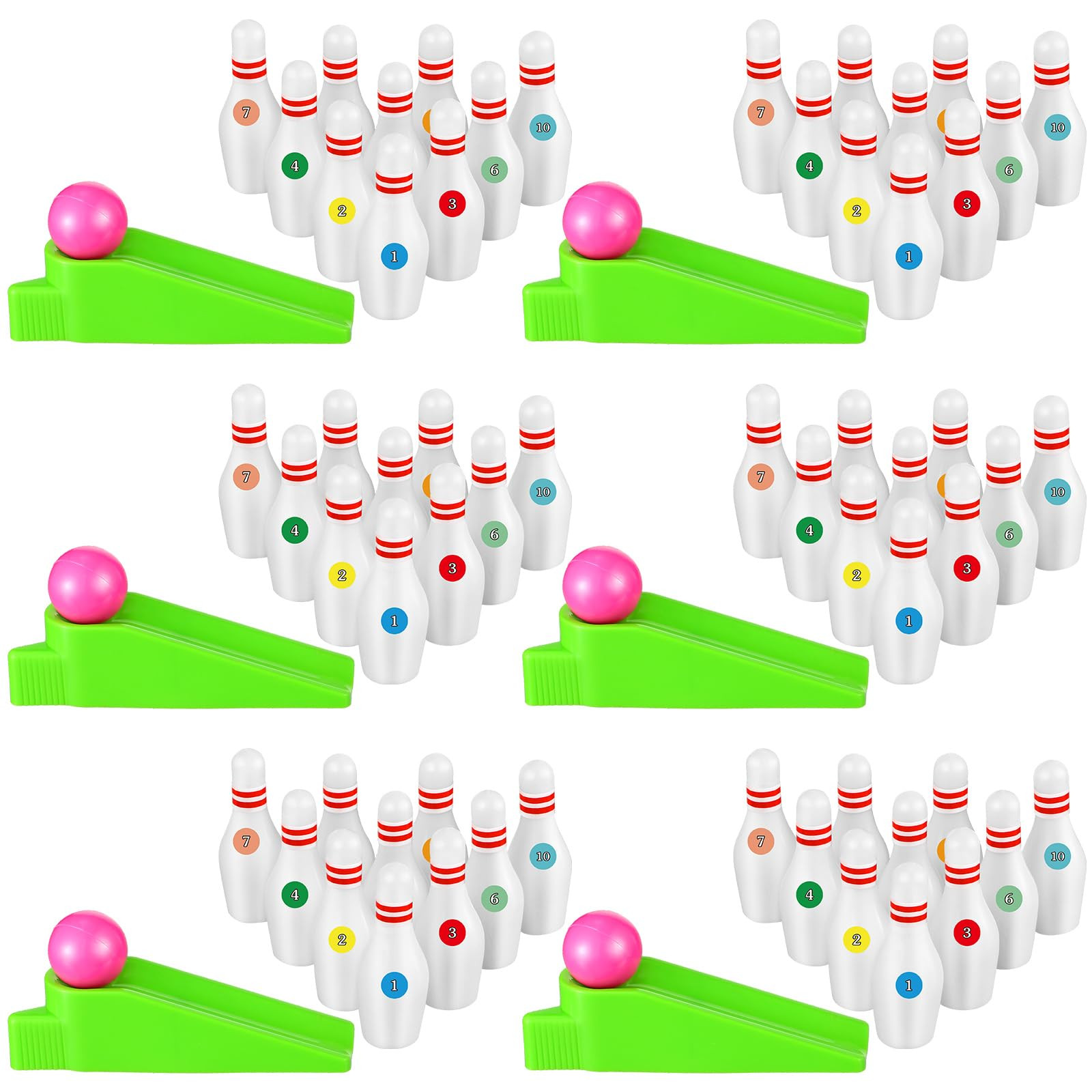 Kathfly Bowling Party Favors for Kids Mini Game with Miniature Bowl Pins Ramp Bowl Ball Tabletop ... | Amazon (US)